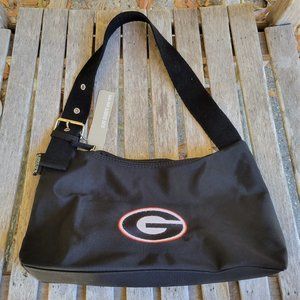 NWT Alan Stuart Georgia Bulldogs Black Nylon Shoulder Bag